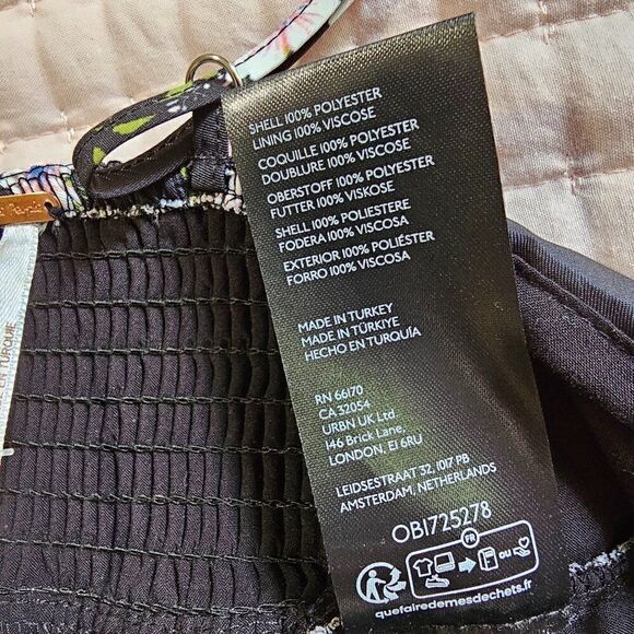 NWT FREE PEOPLE FLORAL IN A BUBBLE MINI DRESS OB1725278 SIZE L / 12 - Picture 12 of 16